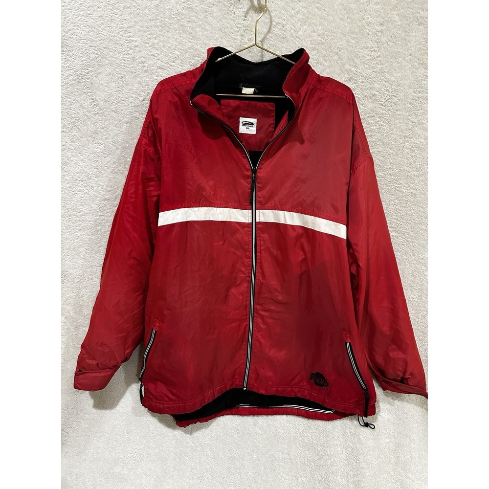 Vintage Ohio State Buckeyes Jacket Mens‎ Extra Large XL Red Coat Puffer Pro Edge